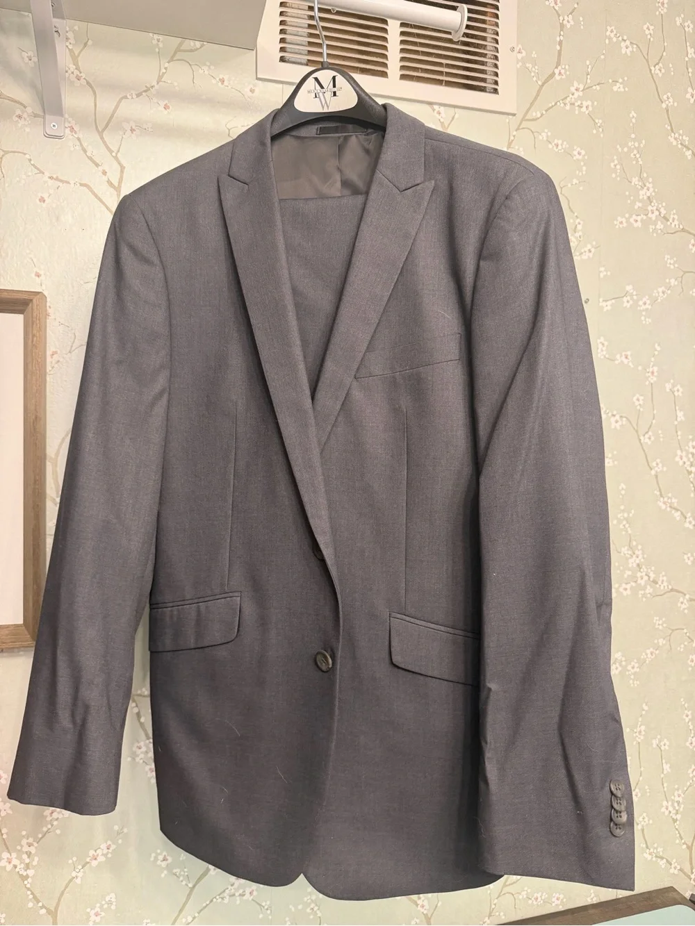 Gray Kenneth Cole Men's Gray Two-Piece Suit - Modern Fit